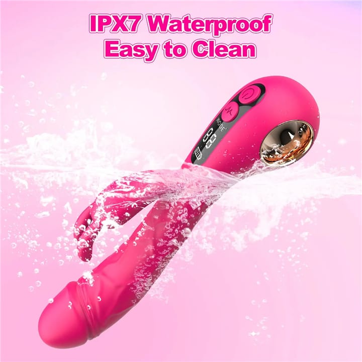Women - 2IN1 Adult Toys, 9 Vibration Modes, G-Spot Vibrator Rose, Sex Toys, Sex Products