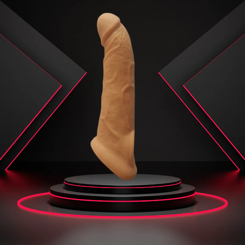 8 inch silicone sleeve(condom) Skin color
