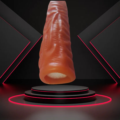 7 inch Single hole silicone sleeve (condom)