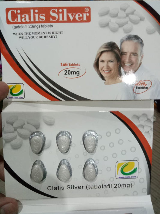 Cialis Silver 20mg 6Tablets For  Timing