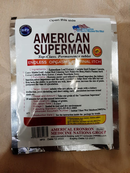 American Superman Timing Capsule(4tablets)