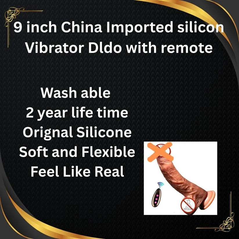 9 Inch Remote control Dildo With Vibrator