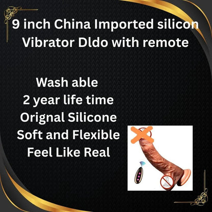 9 Inch Remote control Dildo With Vibrator